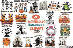 Halloween Clipart Bundle 24 - CraftNest - Digital Crafting and Art