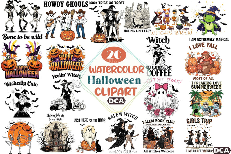 Halloween Clipart Bundle 24 - CraftNest - Digital Crafting and Art