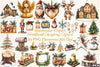 Woodland Christmas Clipart Bundle