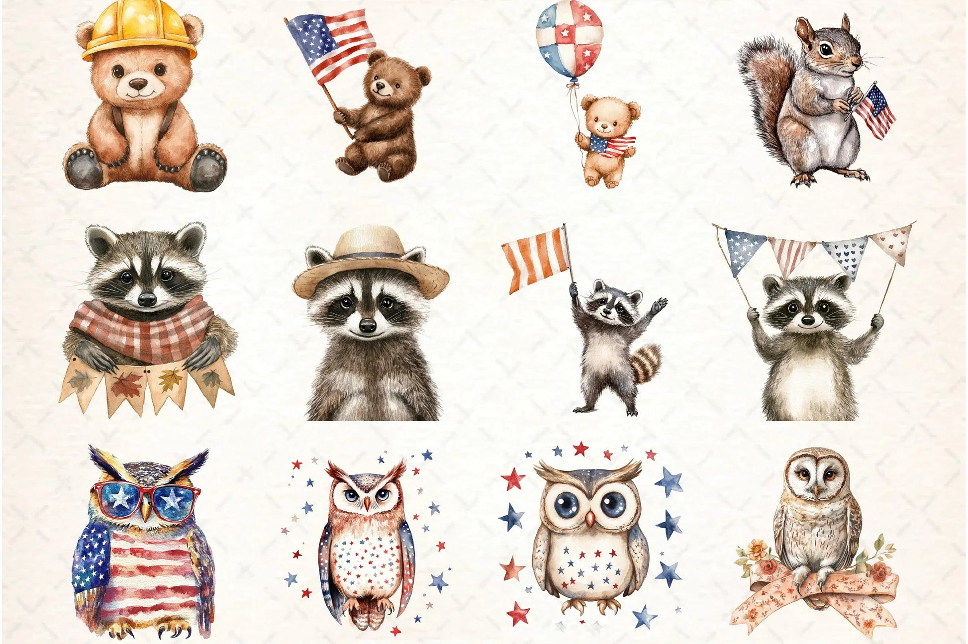 Labor Day Animals Clipart Bundle - CraftNest - Digital Crafting and Art