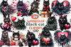 Black Cat Clipart Bundle
