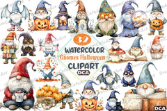Gnomes Halloween Clipart Bundle - CraftNest - Digital Crafting and Art