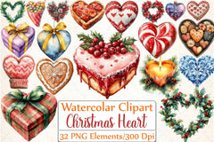 Grateful Heart Christmas Clipart Bundle - CraftNest - Digital Crafting and Art
