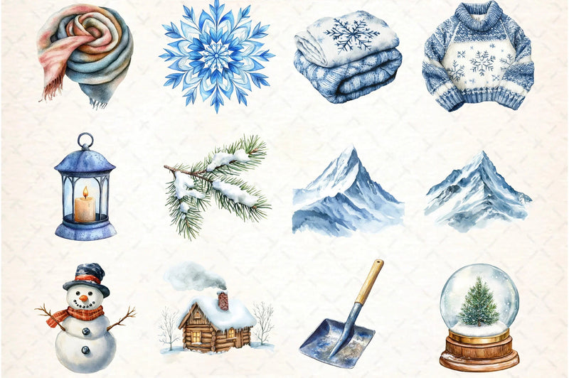 Winter Clipart Bundle - CraftNest - Digital Crafting and Art