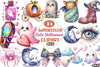 Dreamy Cute Halloween Clipart Bundle