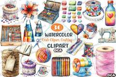 Crafting Clipart Bundle for Creative Projects - CraftNest - Digital Crafting and Art