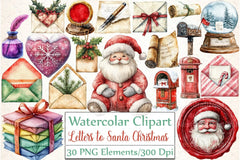 Letters to Santa Christmas Clipart Bundle - CraftNest - Digital Crafting and Art