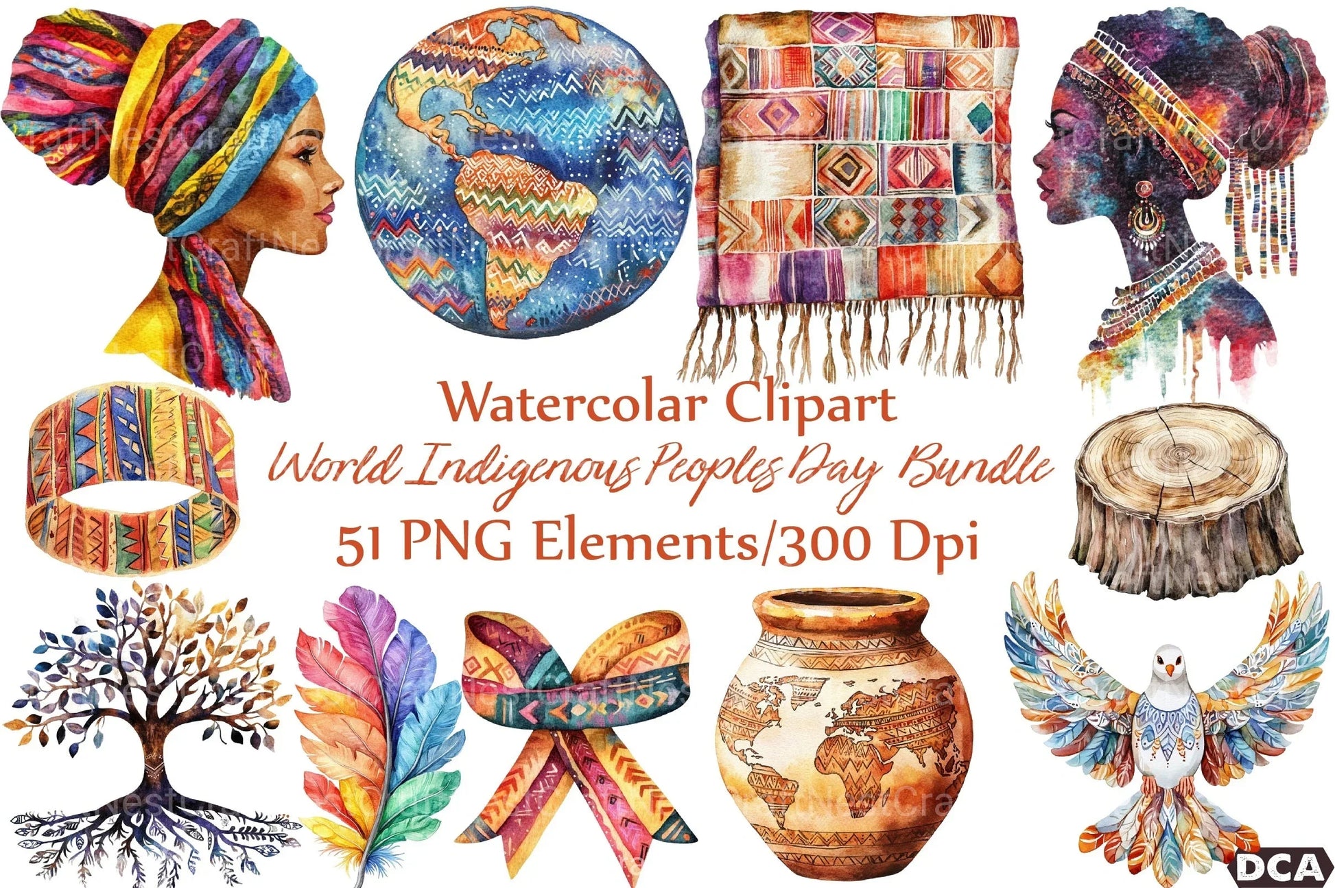 World Indigenous Peoples Day Clipart Bundle - CraftNest - Digital Crafting and Art