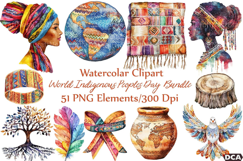 World Indigenous Peoples Day Clipart Bundle - CraftNest - Digital Crafting and Art