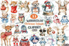 Christmas Animals Clipart Bundle
