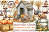 Rustic Farm Thanksgiving Clipart Bundle