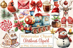 Christmas Clipart Bundle 9 - CraftNest - Digital Crafting and Art