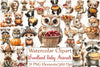 Woodland Baby Animals Thanksgiving Clipart Bundle