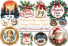 Vintage Christmas Label Clipart Bundle