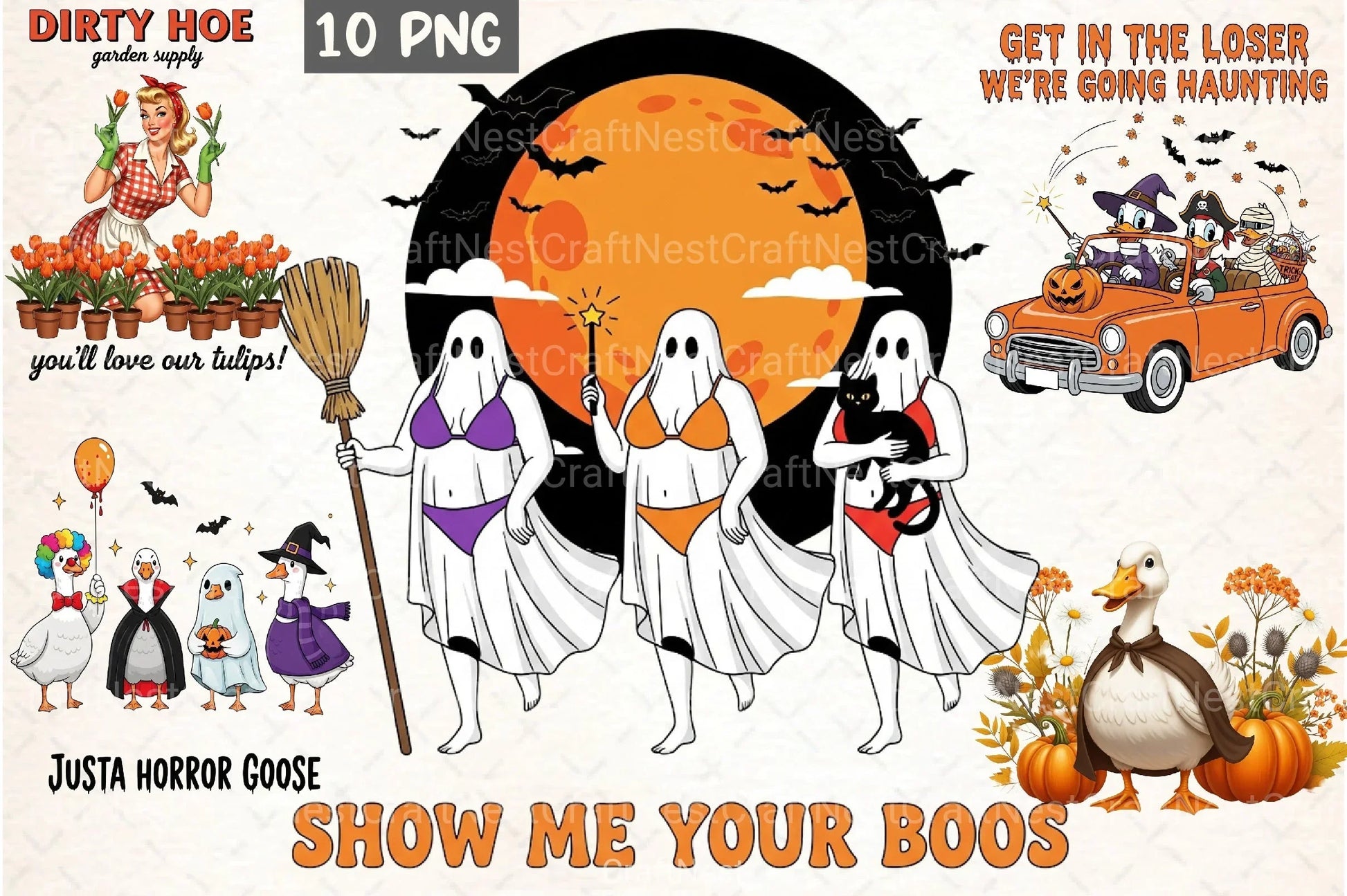 Vintage Halloween Clipart Bundle 111 - CraftNest - Digital Crafting and Art