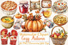 Cozy Autumn Thanksgiving Clipart Bundle
