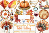 Thanksgiving Table Setting Clipart Bundle
