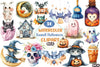 Kawaii Halloween Clipart Bundle