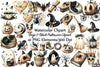 Beige & Black Halloween Clipart Bundle