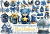 Blue Christmas Clipart Bundle