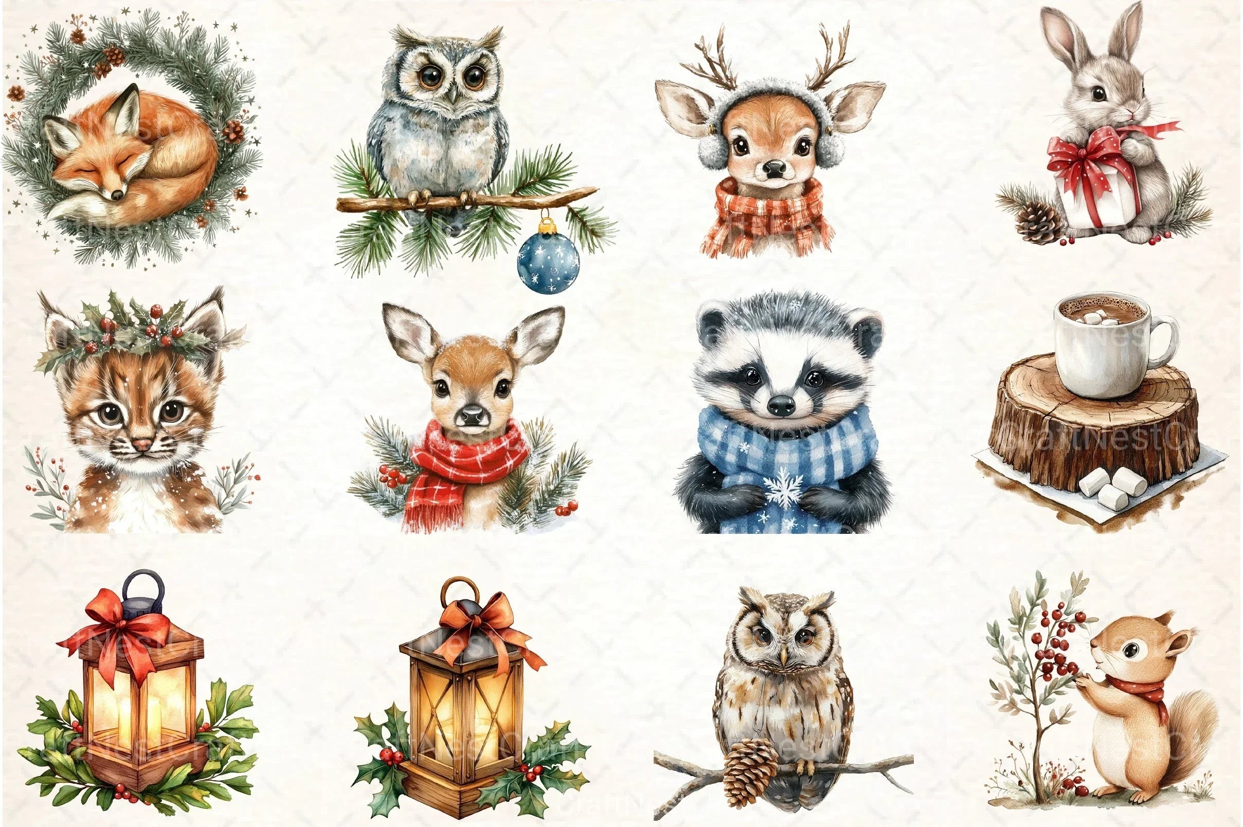 African American Christmas Clipart Bundle - CraftNest - Digital Crafting and Art