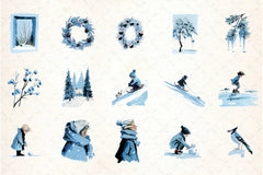 Winter Collection Clipart Bundle - CraftNest - Digital Crafting and Art