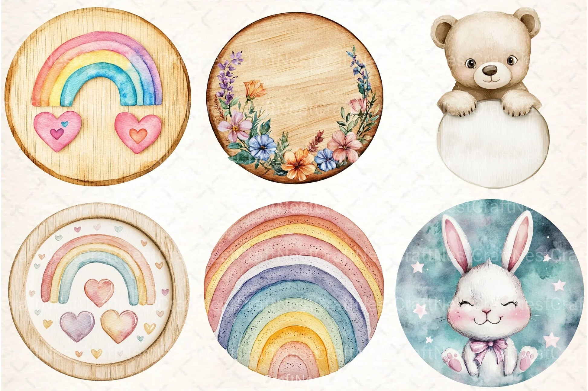 Baby Monthly Milestones Clipart Bundle - CraftNest - Digital Crafting and Art