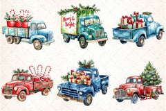 Christmas Truck Clipart Bundle 99 - CraftNest - Digital Crafting and Art