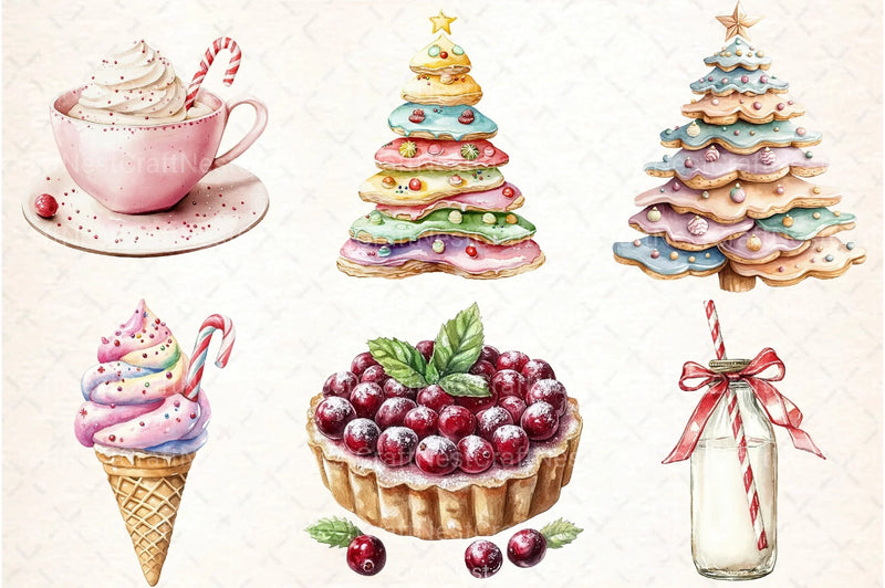 Sweet Christmas Clipart Bundle 7 - CraftNest - Digital Crafting and Art