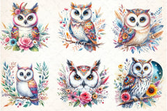 Bright Owl Clipart Bundle 6 - CraftNest - Digital Crafting and Art