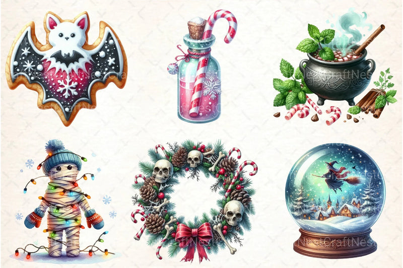 Halloween & Winter Clipart Bundle - CraftNest - Digital Crafting and Art
