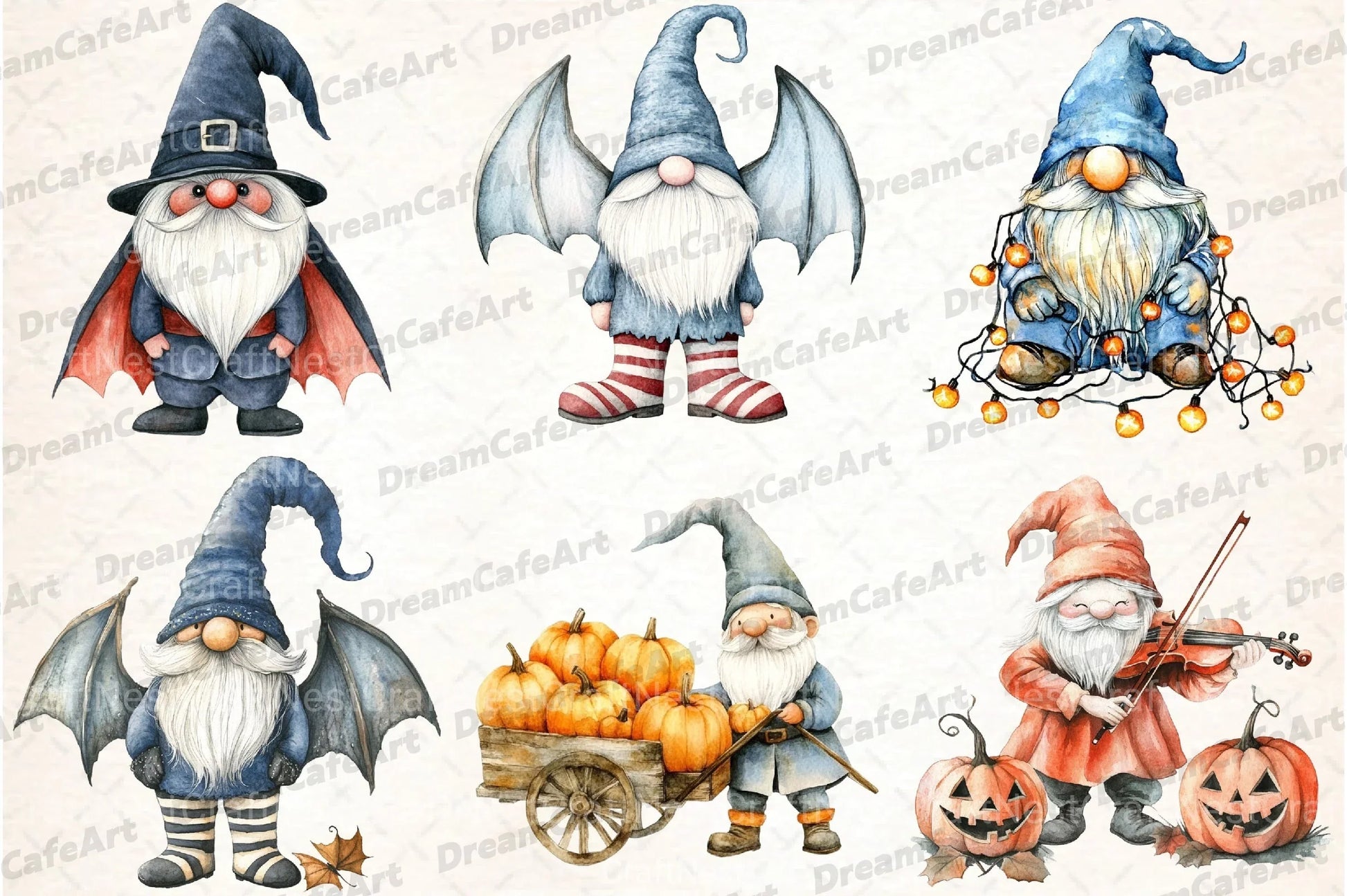 Gnomes Halloween Clipart Bundle - CraftNest - Digital Crafting and Art
