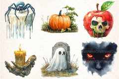 Spooky Halloween Clipart Bundle 4 - CraftNest - Digital Crafting and Art