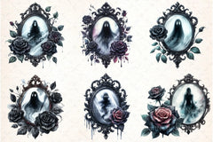 Gothic Antique Mirror Clipart Bundle - CraftNest - Digital Crafting and Art