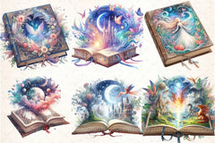 Beautiful Fantasy Book Clipart Bundle - CraftNest - Digital Crafting and Art