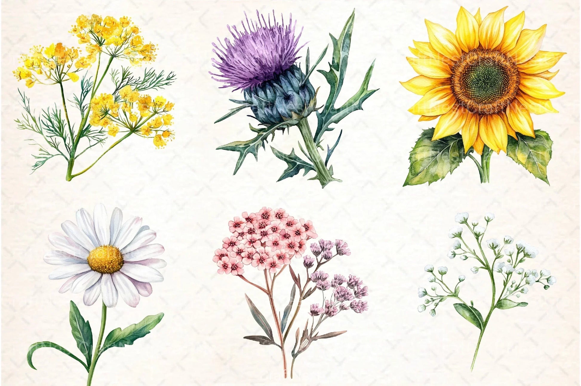 Wild Flowers Clipart Bundle 132 - CraftNest - Digital Crafting and Art