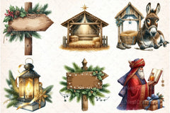 Christmas Nativity Clipart Bundle 2 - CraftNest - Digital Crafting and Art