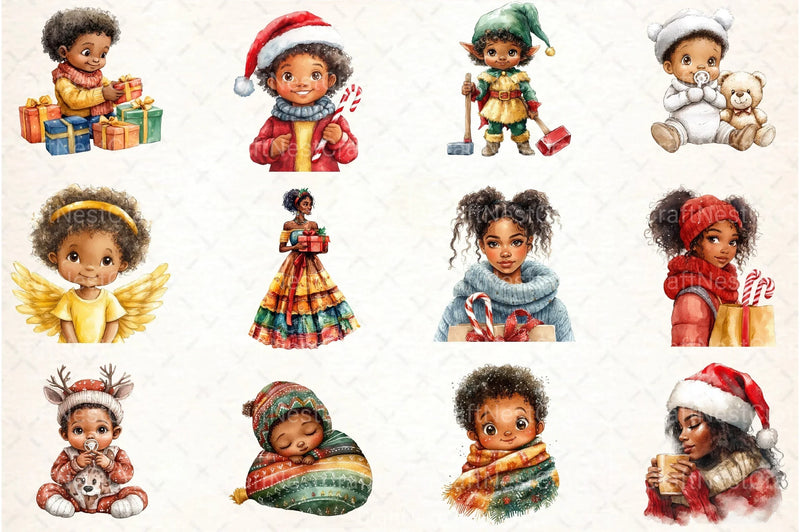 Antique Nordic Christmas Clipart Bundle - CraftNest - Digital Crafting and Art