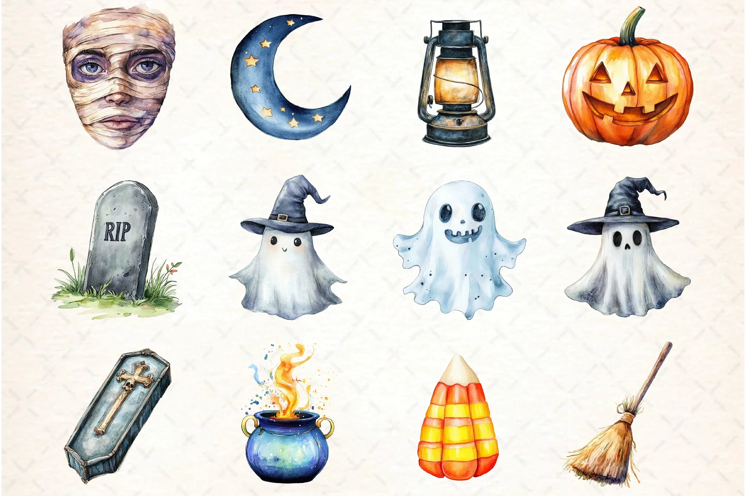 Brush Doodle Halloween Clipart Bundle - CraftNest - Digital Crafting and Art
