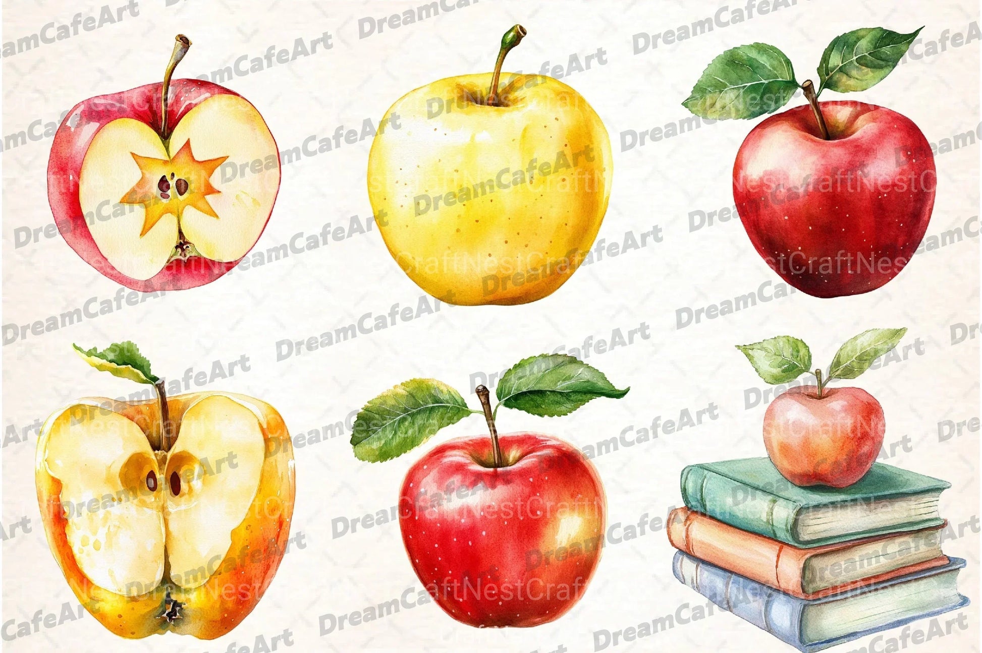 Apple Clipart Bundle - CraftNest - Digital Crafting and Art