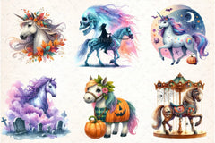 Halloween Horses Clipart Bundle 2 - CraftNest - Digital Crafting and Art