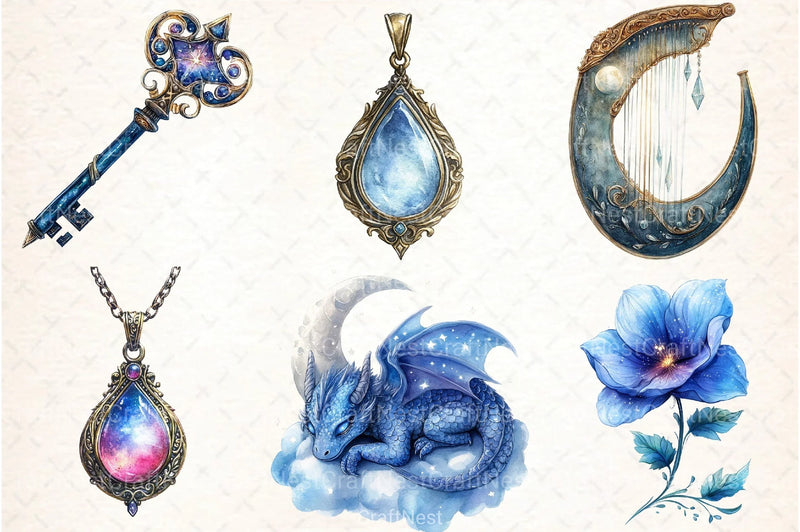 Enchanted Night Court Clipart Bundle - CraftNest - Digital Crafting and Art
