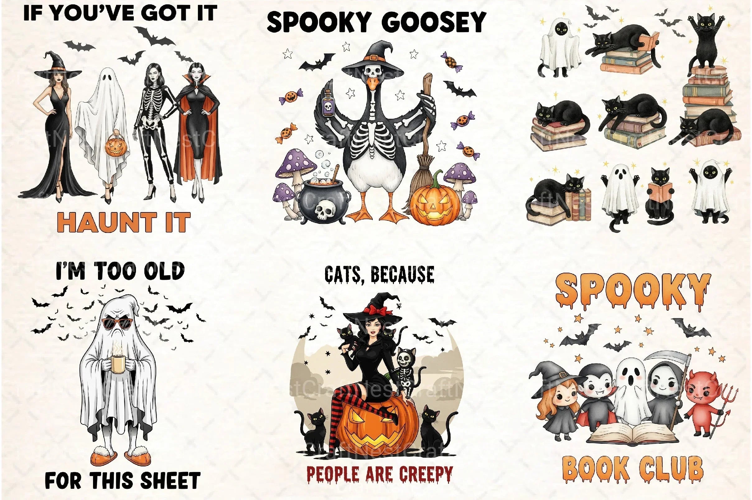 Halloween Clipart Bundle 99 - CraftNest - Digital Crafting and Art