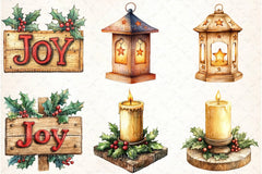 Woodland Christmas Clipart Bundle - CraftNest - Digital Crafting and Art