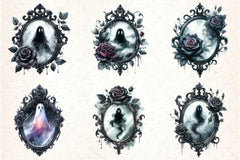 Gothic Antique Mirror Clipart Bundle - CraftNest - Digital Crafting and Art