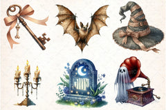 Antique Halloween Clipart Bundle 8 - CraftNest - Digital Crafting and Art