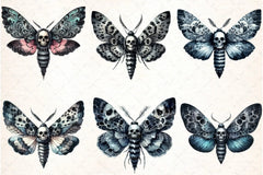 Gothic Moth Clipart Bundle - CraftNest - Digital Crafting and Art