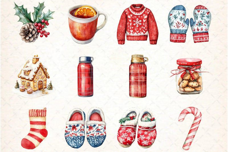 Comfort Christmas Clipart Bundle - CraftNest - Digital Crafting and Art