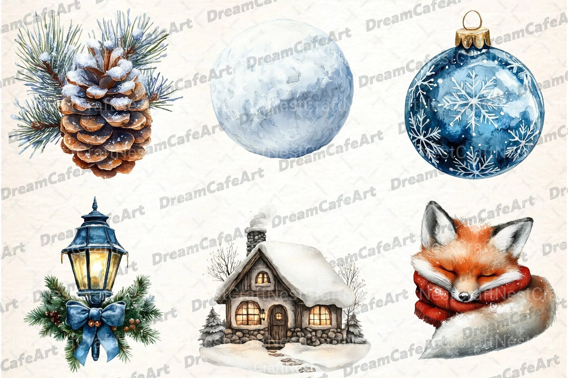 Chilly Christmas Day Clipart Bundle - CraftNest - Digital Crafting and Art