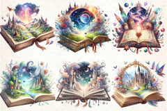 Beautiful Fantasy Book Clipart Bundle - CraftNest - Digital Crafting and Art